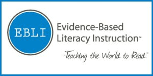 EBLI logo: Evidence-based literacy instruction.